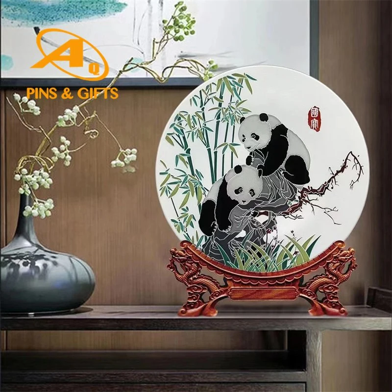 Factory Direct Sell Custom Design Home Decorative Metal Souvenir Plate Trophy Souvenir Commemorative Plate