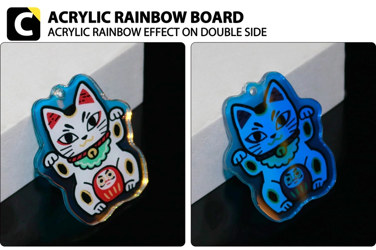 Glitter Cartoon Personalized Cute Design Custom Acrylic Material Keychain