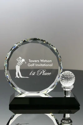 Премия Optic Crystal Golf Award за приз в знак признания корпоративных сотрудников (№ 5756)
