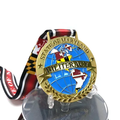Оптовые индивидуальные 3D спортивные сувенирные золотые медали для бега из сплава цинка и металла.