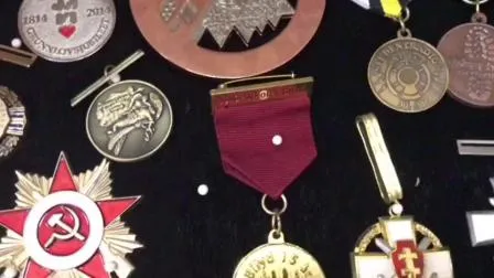 Горячая продажа по заводской цене Custom античная спортивная металлическая медаль с лентой