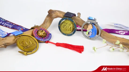 Фабричный персонализированный ремешок высокого качества, 3D индивидуальные медали для марафонского бега по пауэрлифтингу с лентой, античная золотая металлическая спортивная медаль