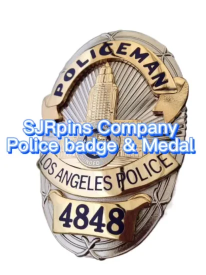 Изготовленный на заказ металлический логотип, офицер-детектив, шериф, служба безопасности, военная армия, полицейская медаль, магнитная эмблема, эмалированная капеллан, нагрудный значок общественной безопасности