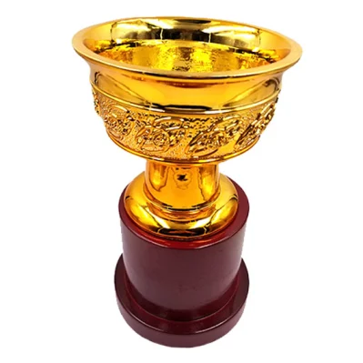 Настройте дизайн металлического золотого кубка для церемонии награждения